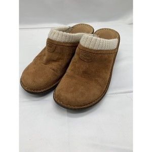 UGG Slip On Shoe Sz 7 Brown Wedge